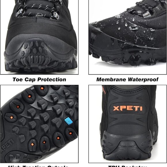 Women's Waterproof Hiking Boots Ankle Support Lightweight Travel Outdoor - Picture 2 of 6